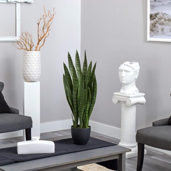 Best Almost natural, green 4855 35 inches. Black Planter and San Sevilla Area - Image 3