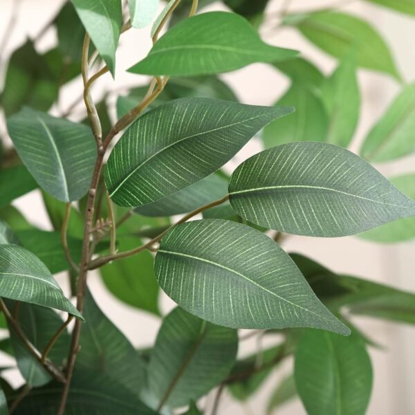 Best Artificial Ficus Tree 5ft Tall Fake Ficus Tree Indoor Indoor Fake Ficus Plant Plant Plant Plants Green Green Green Fake Moss Ceramic Aposic 1 Set 1 - Image 5