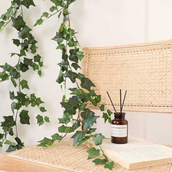 Best 3PCS Artificial Green Ivy Vines Kit, 6ft Odorless Silk Ivy Garland, Green Leaf Leaf Hanging Plant, Free Hoho, For Home, Classroom, Wall, Party, Wedding Decoration - Image 6