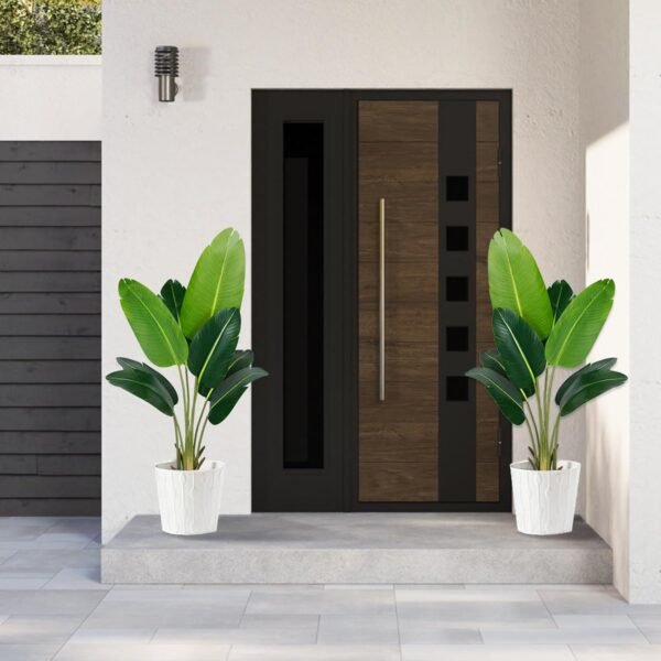Cheap Paradise Plant Artificial Bird 4 Foot Fake Tropical Palm Tree 8 Tranch Outdoor Decoration Gift for Indoor Outdoor Office Modern Decoration for Faux Banana Leaf Tree - Image 6