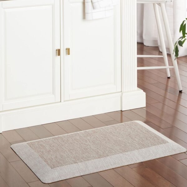 Buy the best Martha Stewart Mira Modern Heather Anti-Fatigue Air Injection Kitchen Mat, Coffee Brown, 19.6"x32" - Image 3
