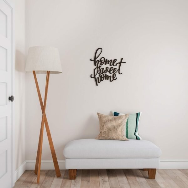 Order affordable Luxurious Home Decor Wall Signs - Home Sweet Home Decor 3D Word Art Wall Decor - Modern Rustic or Vintage Farmer Style (Dark Brown) - Image 5