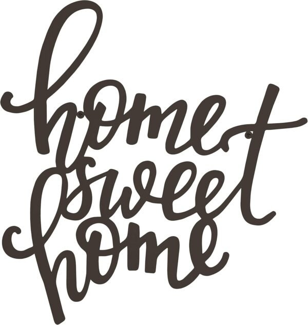Order affordable Luxurious Home Decor Wall Signs - Home Sweet Home Decor 3D Word Art Wall Decor - Modern Rustic or Vintage Farmer Style (Dark Brown) - Image 9