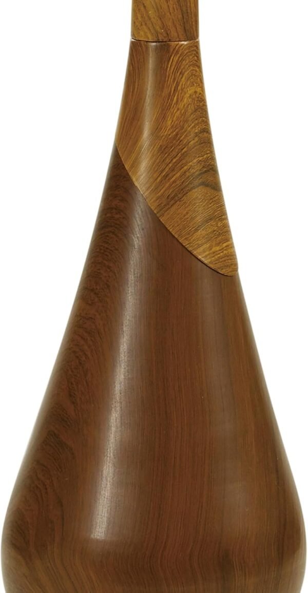 Order the best Globe Electric Novogratz x Harrington 65" Floor Lamp, 2-tone Fake Wood Base, White Faux Wood Shade, Socket Rotary Switch 67225 - Image 10