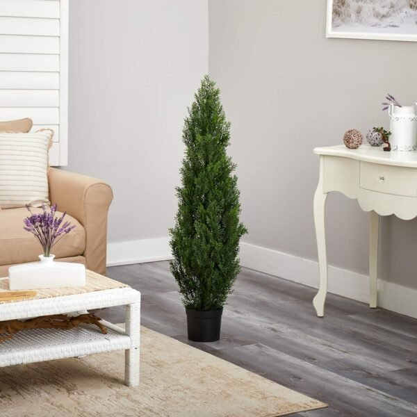 Grab high-quality Almost natural 4-foot fake cedar tree, outdoor front pouch dentist, fake geese tree tree in nursery approach with UV resistant coating - Image 3