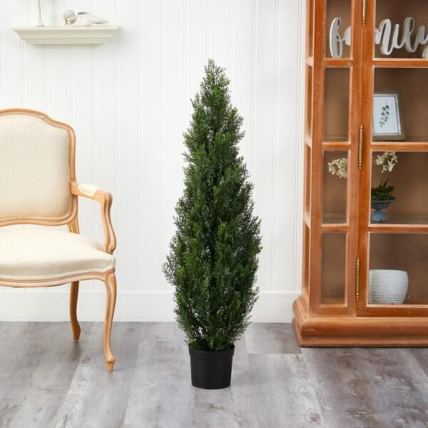 Grab high-quality Almost natural 4-foot fake cedar tree, outdoor front pouch dentist, fake geese tree tree in nursery approach with UV resistant coating - Image 8