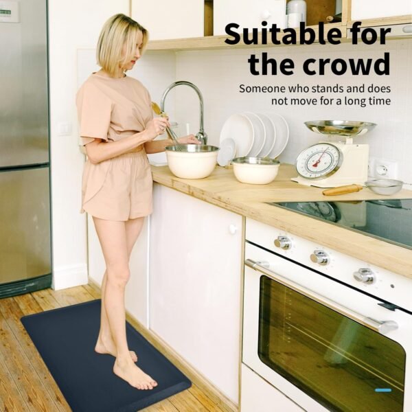 Grab high-quality ART3D Anti-Fatigue Mat - Kitchen Mat with 1/2 Inch Cushion - Comfort and Non-Slip Cushion for Standing Desk, Office Oge Floor (17.3"x28", Blue Majolica) - Image 10