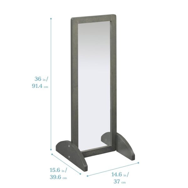 Buy the best ECR4KIDS Infant Single Issed Two-way Mirror, Kids Furniture, Grey Wash - Image 3