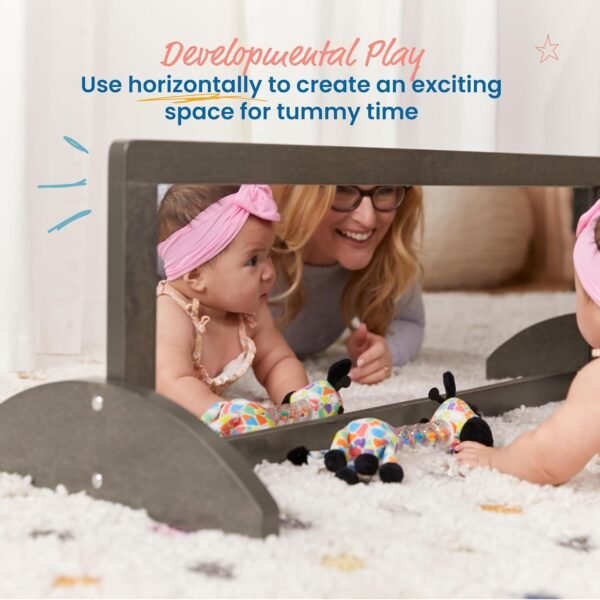 Buy the best ECR4KIDS Infant Single Issed Two-way Mirror, Kids Furniture, Grey Wash - Image 5