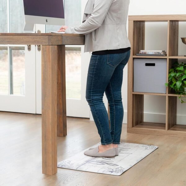 Buy recommended Home Dynamix Cozy Living Grateful Floral Runner Anti-Fatigue Kitchen Mat, Non-Slip Floor Mat, Padded Standing Desk Mat, Grey/Cream, 17.5"x30" - Image 7