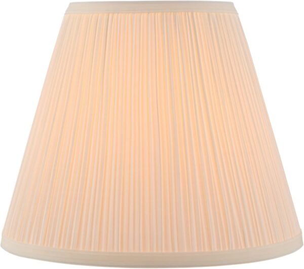 Order affordable Aspen Creative 33055, Hardback Empire Transitional Spider Lampshade, Mushroom Pleated Off-White, 7" Top x 13" Bottom x 10" Slant - Image 3