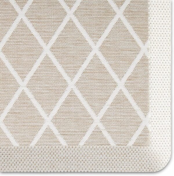 Buy the best Martha Stewart Mile Modern Diamond Anti-Fatigue Air Injection Kitchen Mat, Beige, 19.6"x39" - Image 5