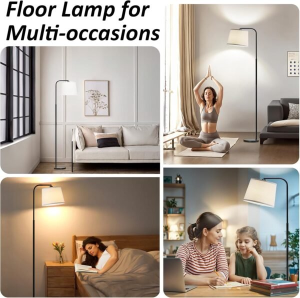 Grab the best Red Ski Floor Lamp for Living Room with 3 Colors Temperature, Foot Switch Standing Lamp for Living Room, Bedroom, Office, ARC MUREN Floor Lamp with 9W LED Bulb - Image 7