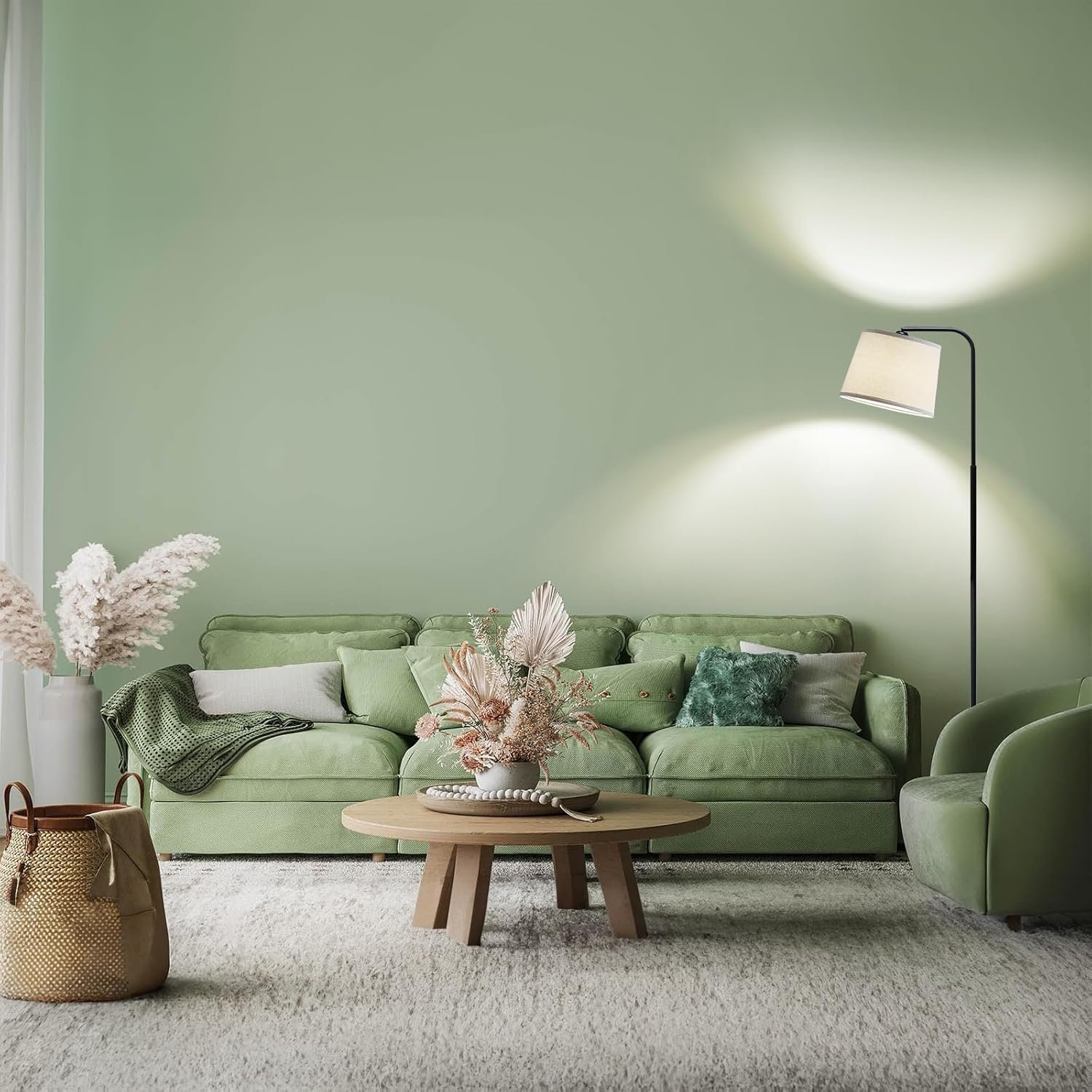 Grab the best Red Ski Floor Lamp for Living Room with 3 Colors Temperature, Foot Switch Standing Lamp for Living Room, Bedroom, Office, ARC MUREN Floor Lamp with 9W LED Bulb - Image 8