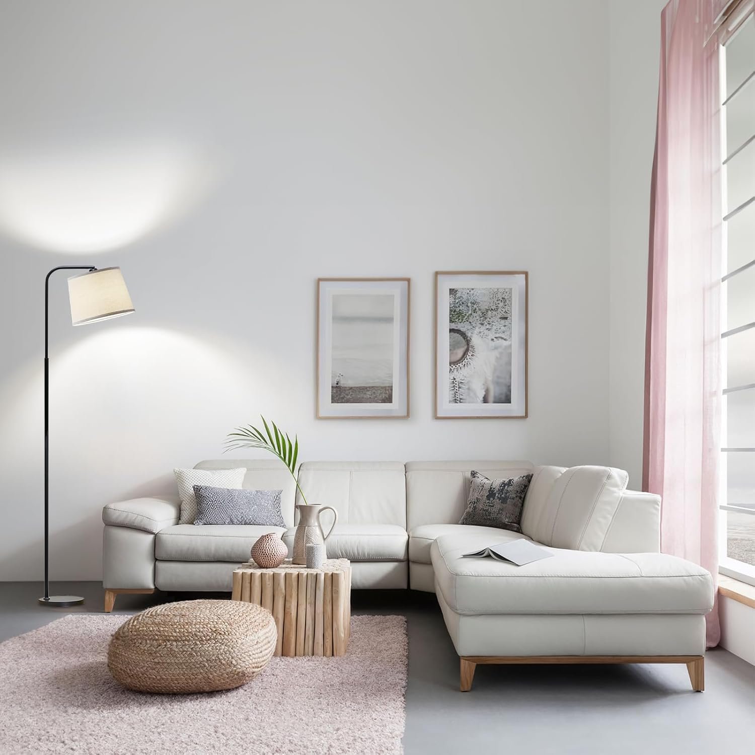 Grab the best Red Ski Floor Lamp for Living Room with 3 Colors Temperature, Foot Switch Standing Lamp for Living Room, Bedroom, Office, ARC MUREN Floor Lamp with 9W LED Bulb - Image 10