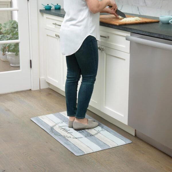 Grab affordable Home Dynamix Cozy Living Home Sweet Home Modern Farmhouse Runner Anti-Fatigue Kitchen Mat, Non-Slip Floor Mat, Padded Standing Desk Mat, Grey/Beige, 17.5"x30" - Image 14