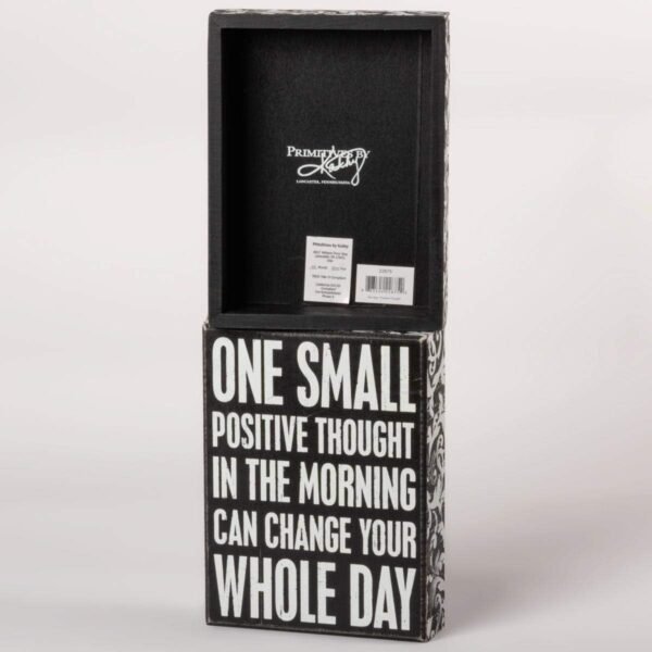Buy the best Primitive 22675 Floral Trimming Box Sign by Cathy, 6"x8", Positive Thoughts - Image 4