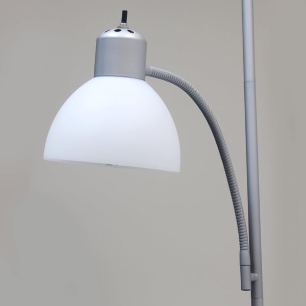Order affordable Simple design LF2000-SLV mother daughter floor lamp reading light, silver - Image 8