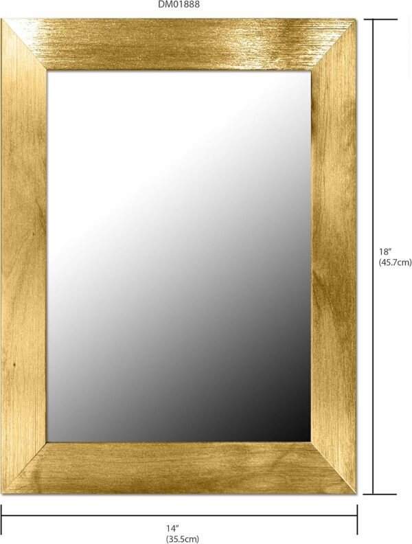Buy affordable Home basic wall mirror, gold - Image 4