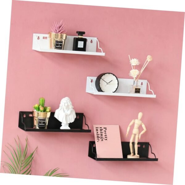 Grab affordable Wall Mounted Storage Rack for Living Room and Bedroom Decorative Design for Iron Shelf Plants and Books - Image 8