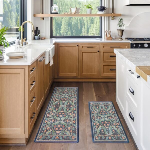 Order affordable Gertmenia Indoor Fatigue Fatigue Floor Mat - 2 Pack, Thick Cushioning, Non-Slip, Super Strong Rug Perfect for Kitchen or Office Comfort - Altair, Navy, 27867 - Image 3