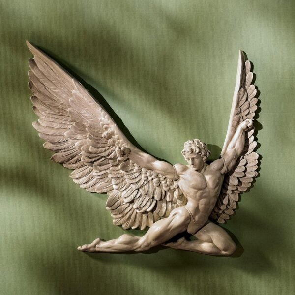 Buy high-quality Toscano Design Icarus Winged Man Wall Sculpture, 11 inch, Ancient Ivory - Image 3