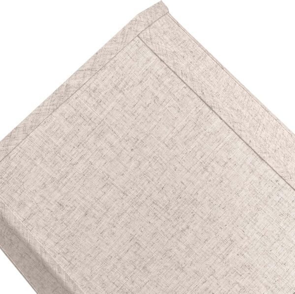 Order affordable Tortoo Star Square Cut Corner Lamp Shade, 10x13x10.5 inch Media Table Lamp Shade Floor Lamp Beige Lamp Shade Natural Linen Handcraft, Simple Assembly Need - Image 4