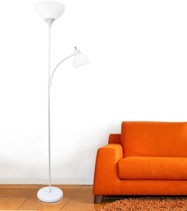 Buy recommended Simple design LF2000-WHT mother and daughter floor lamp reading light, white - Image 4