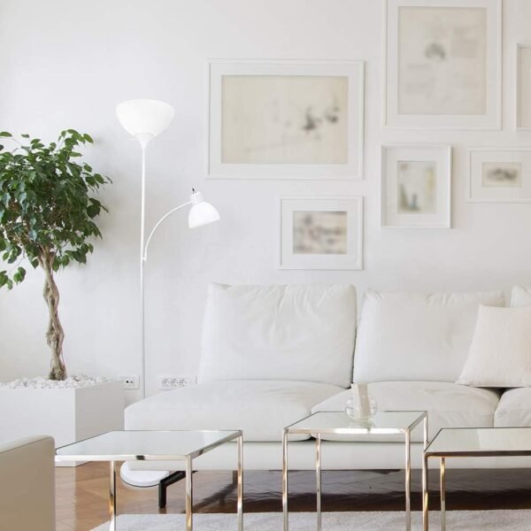 Buy recommended Simple design LF2000-WHT mother and daughter floor lamp reading light, white - Image 5