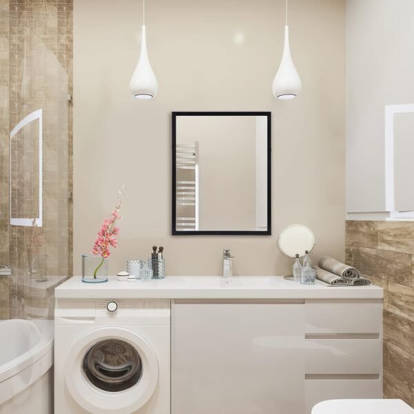 Explore recommended Crugla 2 Pack 18x24 Rectangular Wall Mirror Black Hanging Full Length Body Vanity Mirror for Bathroom, Living Room, Bedroom - Image 8