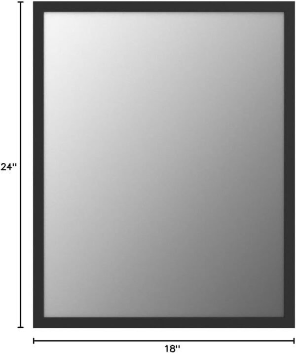 Explore recommended Crugla 2 Pack 18x24 Rectangular Wall Mirror Black Hanging Full Length Body Vanity Mirror for Bathroom, Living Room, Bedroom - Image 9