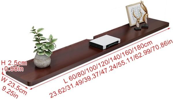 Explore affordable Floating TV Cabinet TV Floating Entertainment Center Modern TV Shelf Stand, Modern Wood Floating TV Shelf - Wall Mounted Console Storage for Living Room - Image 3