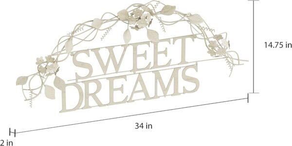 Explore high-quality Luxurious Home Bedroom Wall Decoration - Sweet Dream Decorative Wall Sign - Home Accent Word Art - Modern Rustic or Vintage Farmer Style (White) - Image 7