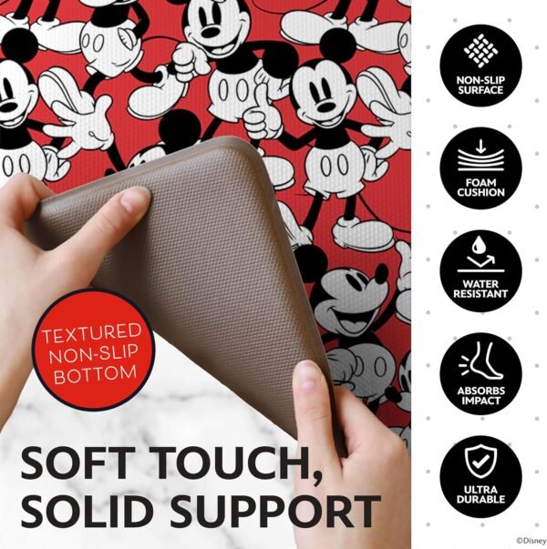 Grab affordable Disney Anti-fatigue Kitchen Mat for Non-Slip Kitchen Floor Mats Non-Slip Floor-resistant PVC Foam Mats with McKee, Minnie, Stitch & Winnie the Poosa Designs - Image 5
