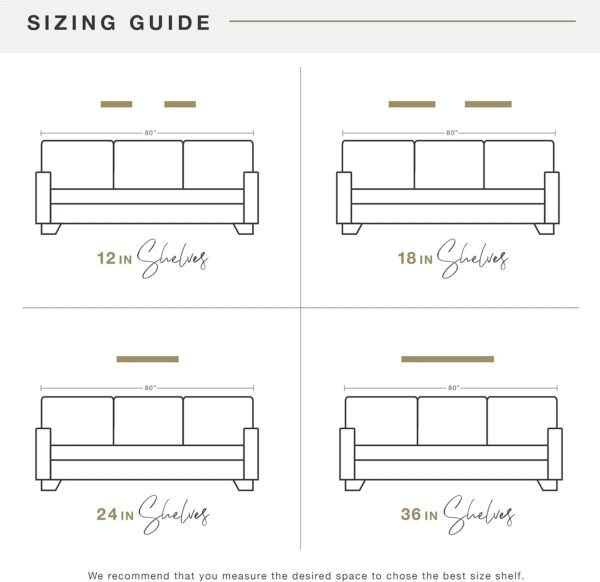 Grab the best MCS Floating Shelf, Room Decoration Wooden Shelf, Gray, 12 x 4 inch, Set of 2 - Image 7