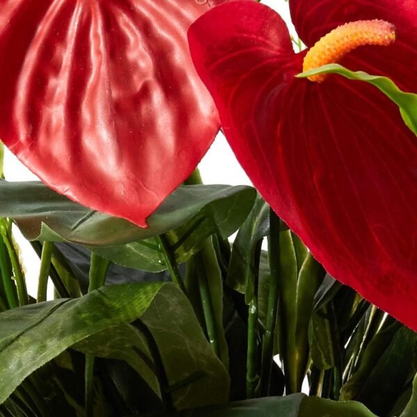Explore high-quality Decorative vases with silk plants almost natural mixed greens and anthurium - Image 8