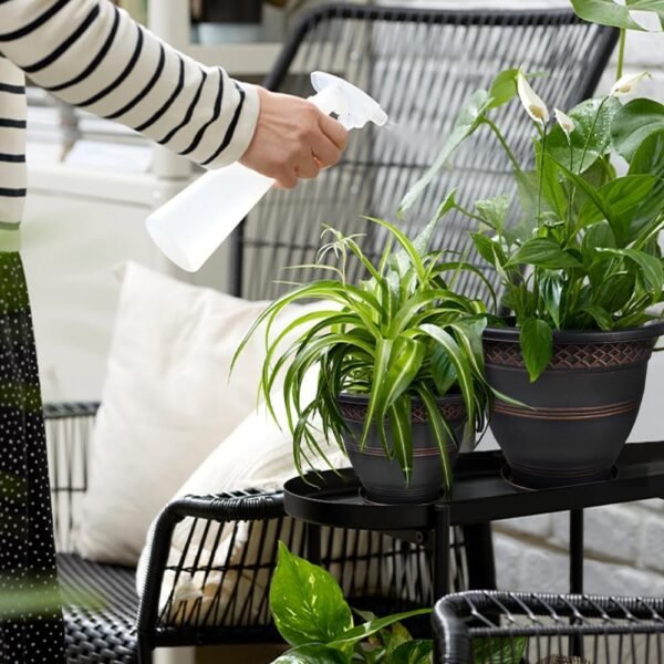 Grab the best 10 inch 4 pack large plant pot, plastic flower pot for outdoor and outdoor use, drain holes and saucers, plaid pattern APLANRS garden pot for herbs - Image 8