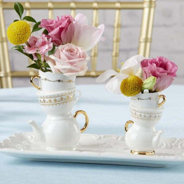 Grab affordable Kate Aspen Vintage Tea Party Antique Crook Ceramic Bad Vase (Medium), Party, Take Home Gift, Wedding Decoration, Table Decoration, Bridal Shower Decoration - Image 5