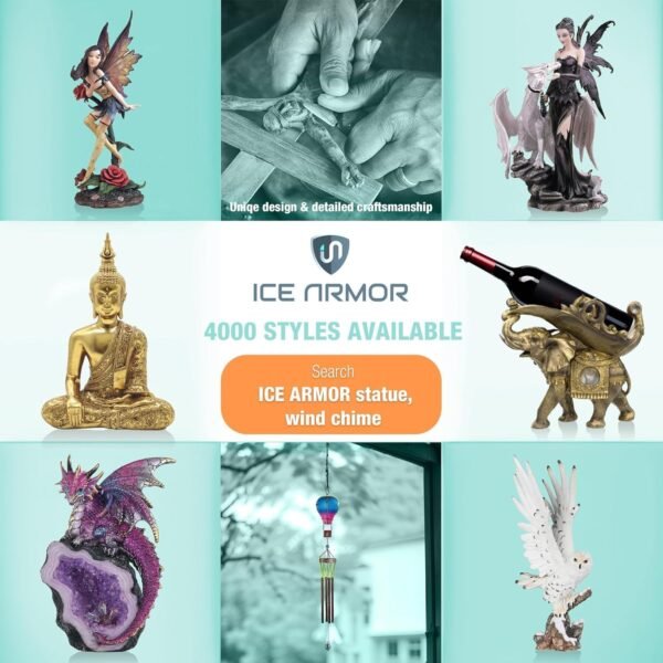 Explore high-quality Ice Armor 10.5" W Snowl Wall Decoration Statue Carving Ornament Ornament Decoration Home/Room Decoration, New Building Festival, Holiday, Birthday Ideas - Image 3