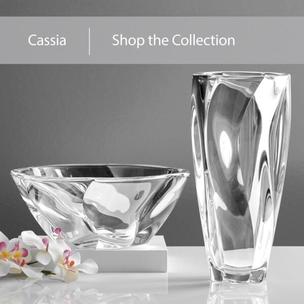 Buy recommended Mikasakasia Crystal Glass Vase, 12 inches - Image 5