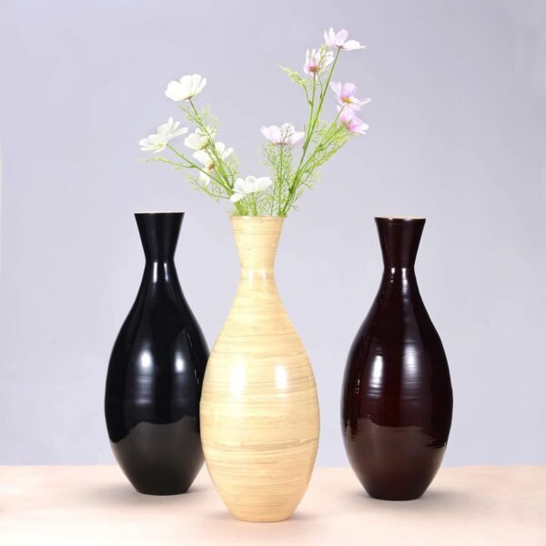 Explore affordable Standard handmade bamboo vase 24 inch tear road bed vase (black) for silk plants, flowers, filler decoration - Image 5