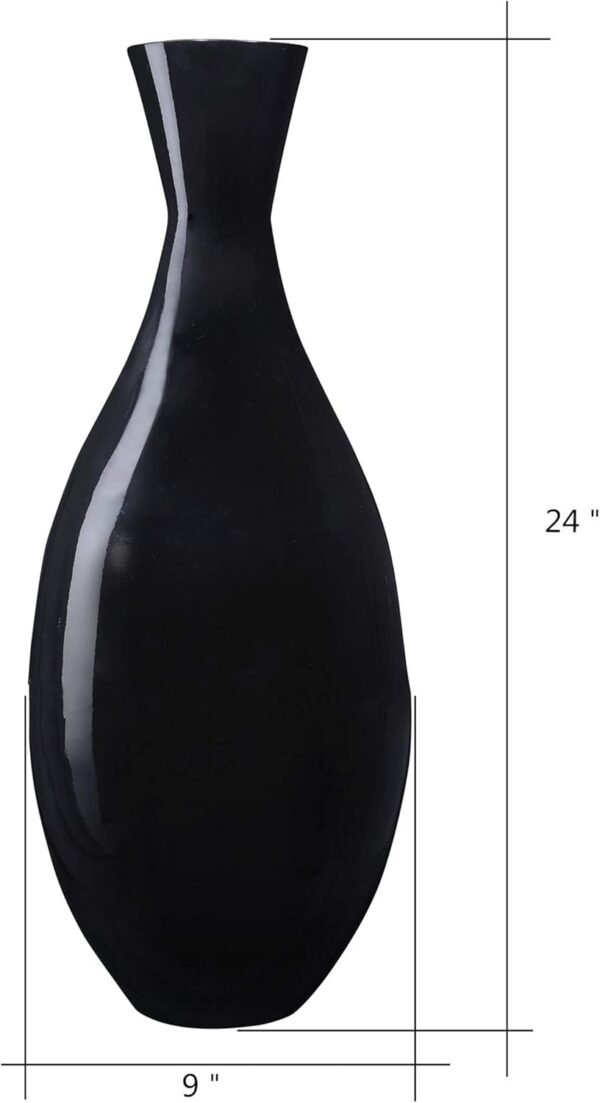 Explore affordable Standard handmade bamboo vase 24 inch tear road bed vase (black) for silk plants, flowers, filler decoration - Image 8