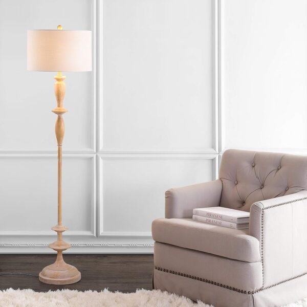 Buy the best Jonathan and Jyl3061a Aldrin 63.5" Resin LED Floor Lamp, Tradition, Migration, Office, Living Room, Family Room, Dining Room, Bedroom, Hallway, Foyer, Brown Wood Finish - Image 4