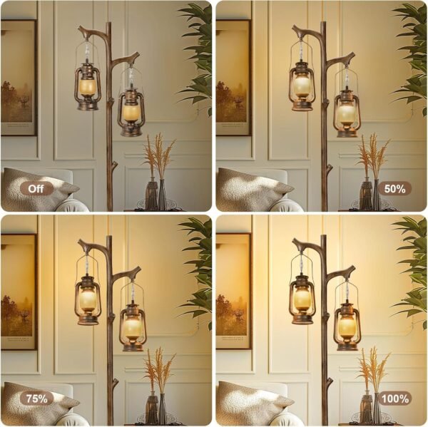 Explore high-quality 68" Rustic Farmhouse Wooden Trunk Floor Lamp Country Brown Finish Wood Vintage Standing Tall Lampprinter with Gradient Dimming Room Living Room Office Hotel - Image 4