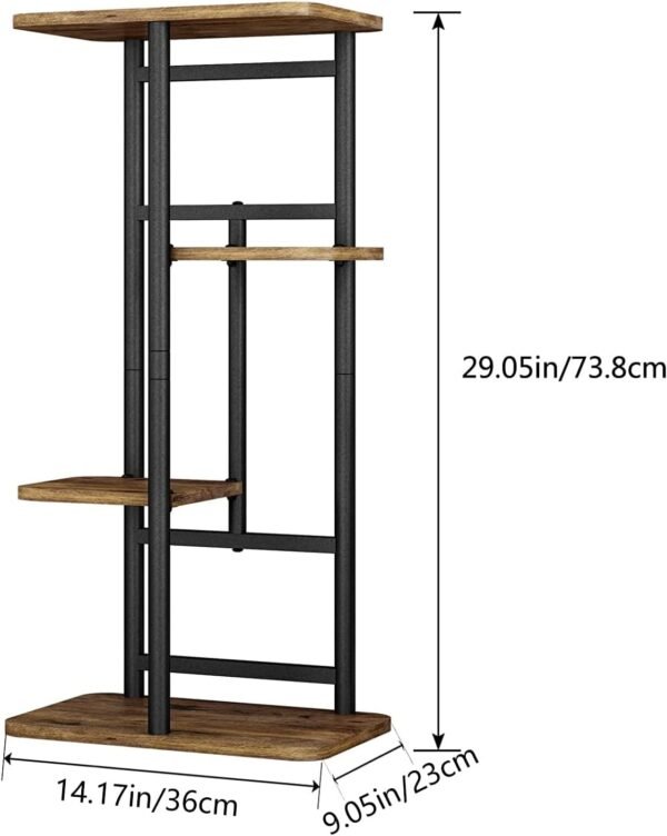 Explore the best Ringiner Plant Stand Indoor 4 Tier 5 Potted Multiple Plant Shelf Garden Corner Balcony Living Room Black Black - Image 7