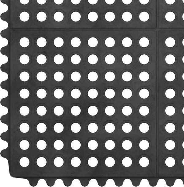 Order recommended Ottomanson 36"x36" Heavy Duty Rubber Kitchen Mat, Anti-Fatigue - Image 9