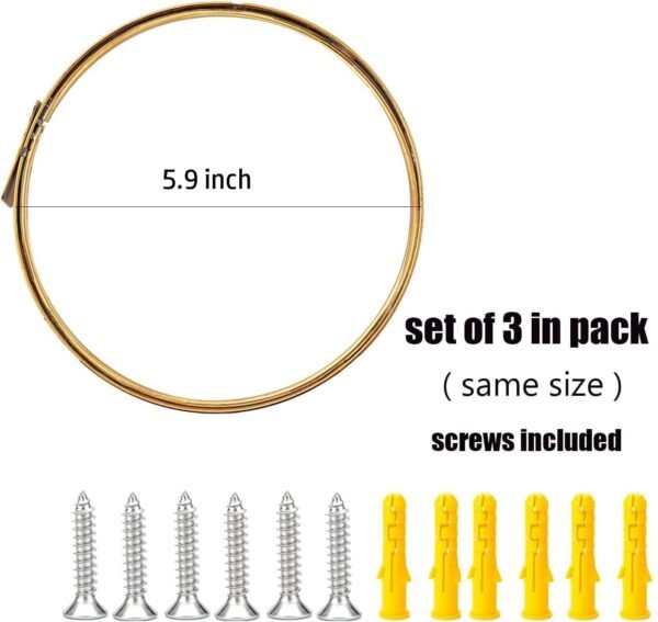Buy affordable Set of 3 Display Ledge Shelf Wall Mounted Wall Decoration Iron Glass Hanging Shelf Home Decoration Living Room - Image 4