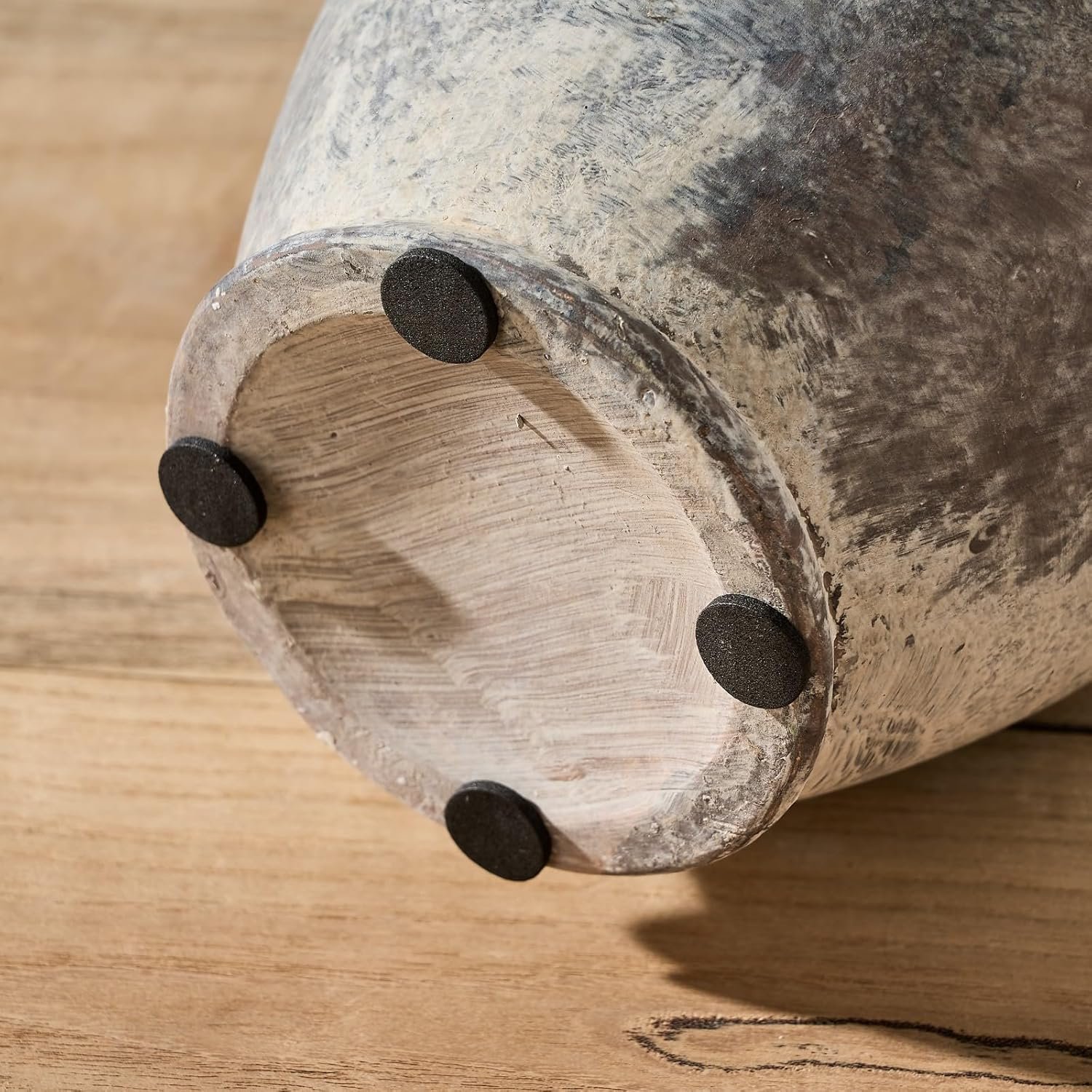 Order affordable Handle, Terracotta Vase, Minimalist Decorative Vase for Home Decoration, Siduku Ceramic Rustic Farmer Vase with Table, Living Room, Shelf, Christmas Decoration (Grey) - Image 7