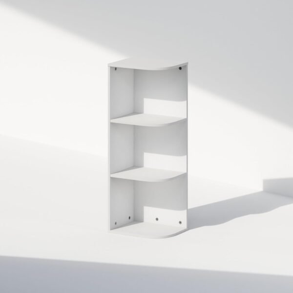 Buy recommended Furinno Reed 3-layer space storage corner storage display shelf, white - Image 4