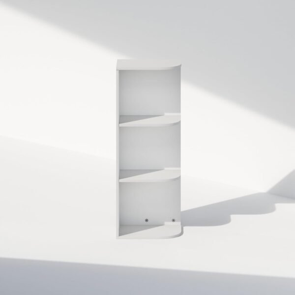 Buy recommended Furinno Reed 3-layer space storage corner storage display shelf, white - Image 6